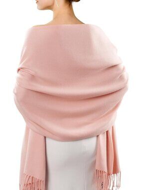 Women 09-baby Pink  Evening Dresses Scarf Blanket Shawl Wedding Gift